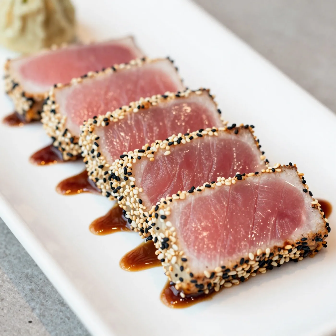 Tataki de thon - Thon rouge saisi, sauce sésame